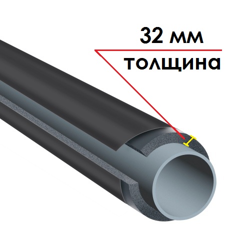 K-FLEX 32x108-1 ST IC CLAD BK трубка изоляционная (К-ФЛЕКС)